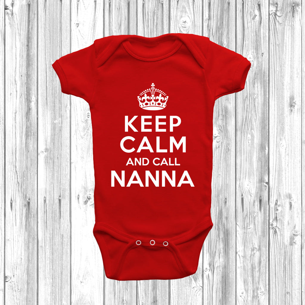 Get trendy with Keep Calm And Call Nanna Baby Grow - Baby Grow available at DizzyKitten. Grab yours for £8.45 today!