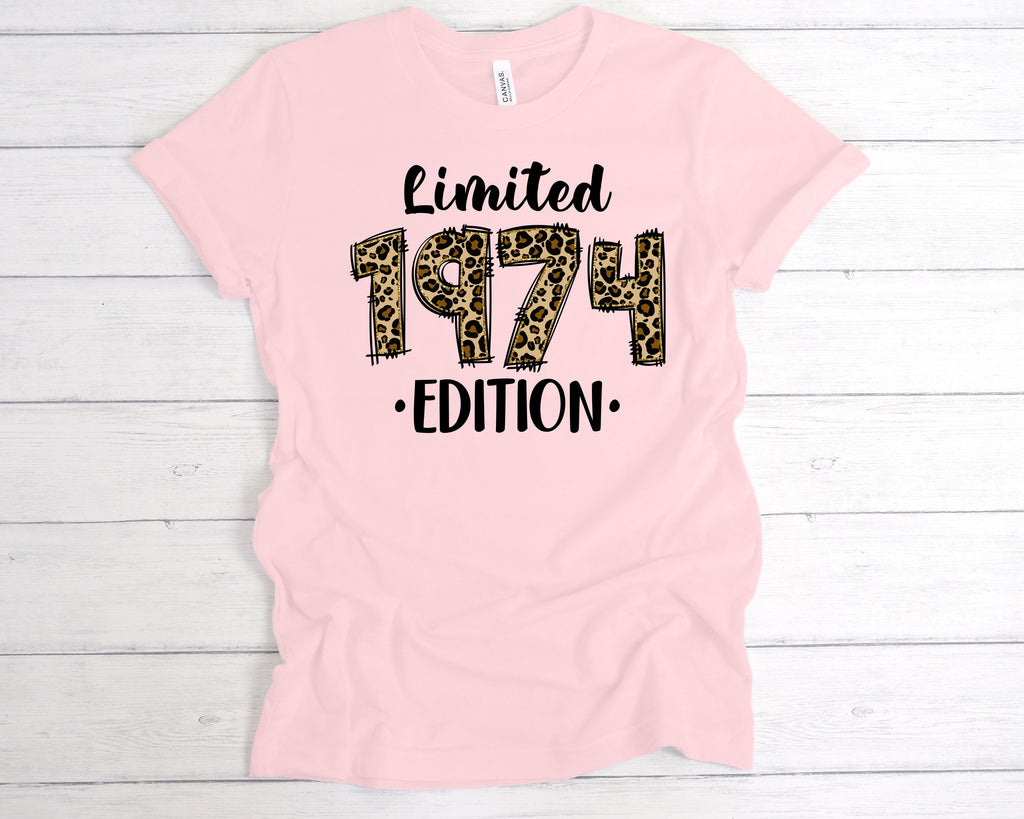 Get trendy with Leopard 1974 Limited Edition T-Shirt - T-Shirt available at DizzyKitten. Grab yours for £12.99 today!