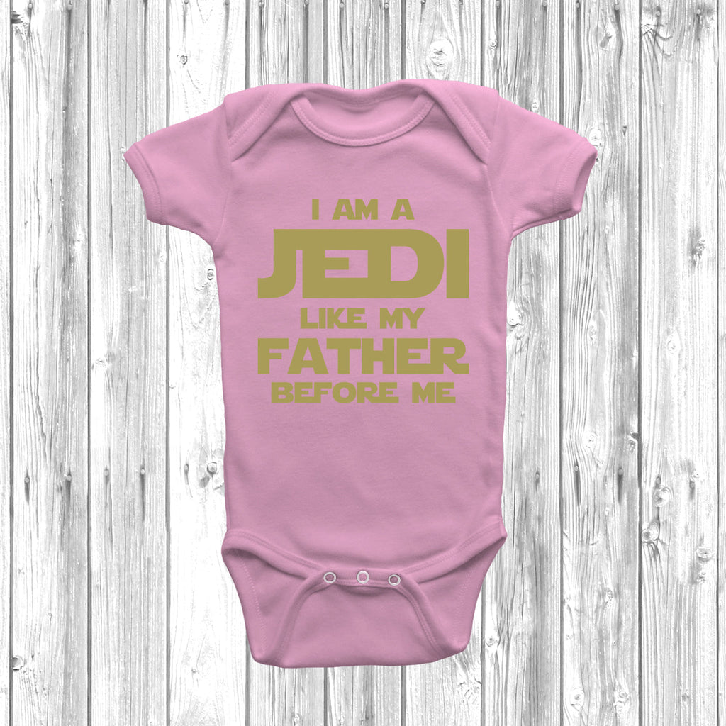 Get trendy with I Am A Jedi Like My Father Before Me Baby Grow - Baby Grow available at DizzyKitten. Grab yours for £7.95 today!