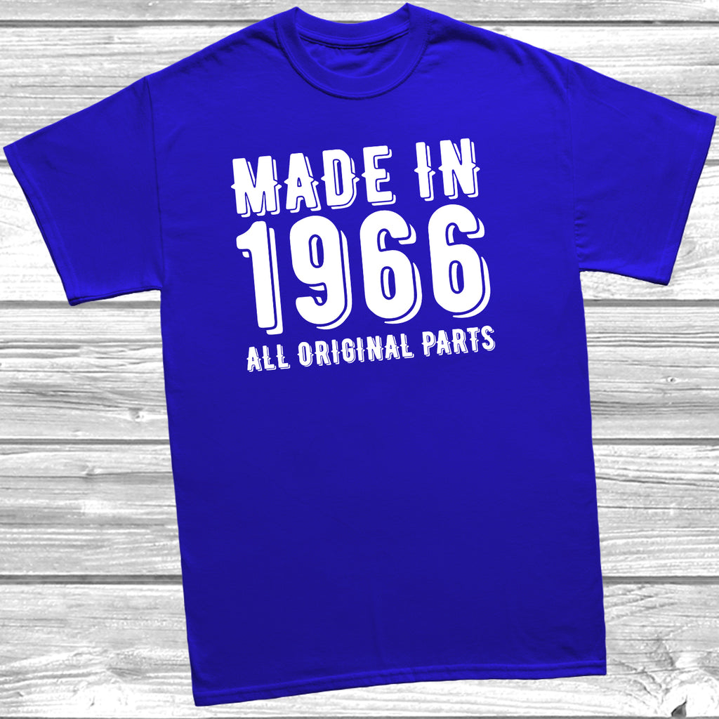 Funny 60th birthday gift Made In 1966 printed T-Shirt