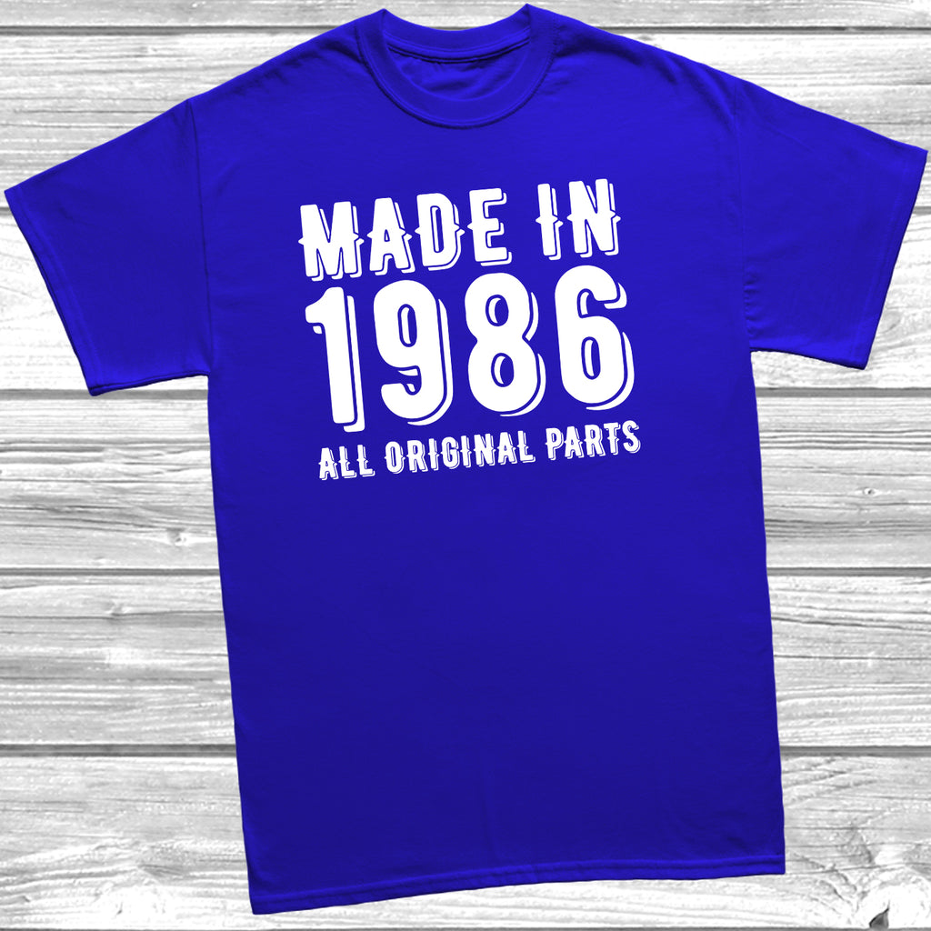 Retro made in 1986 birthday shirt unisex milestone birthday tee