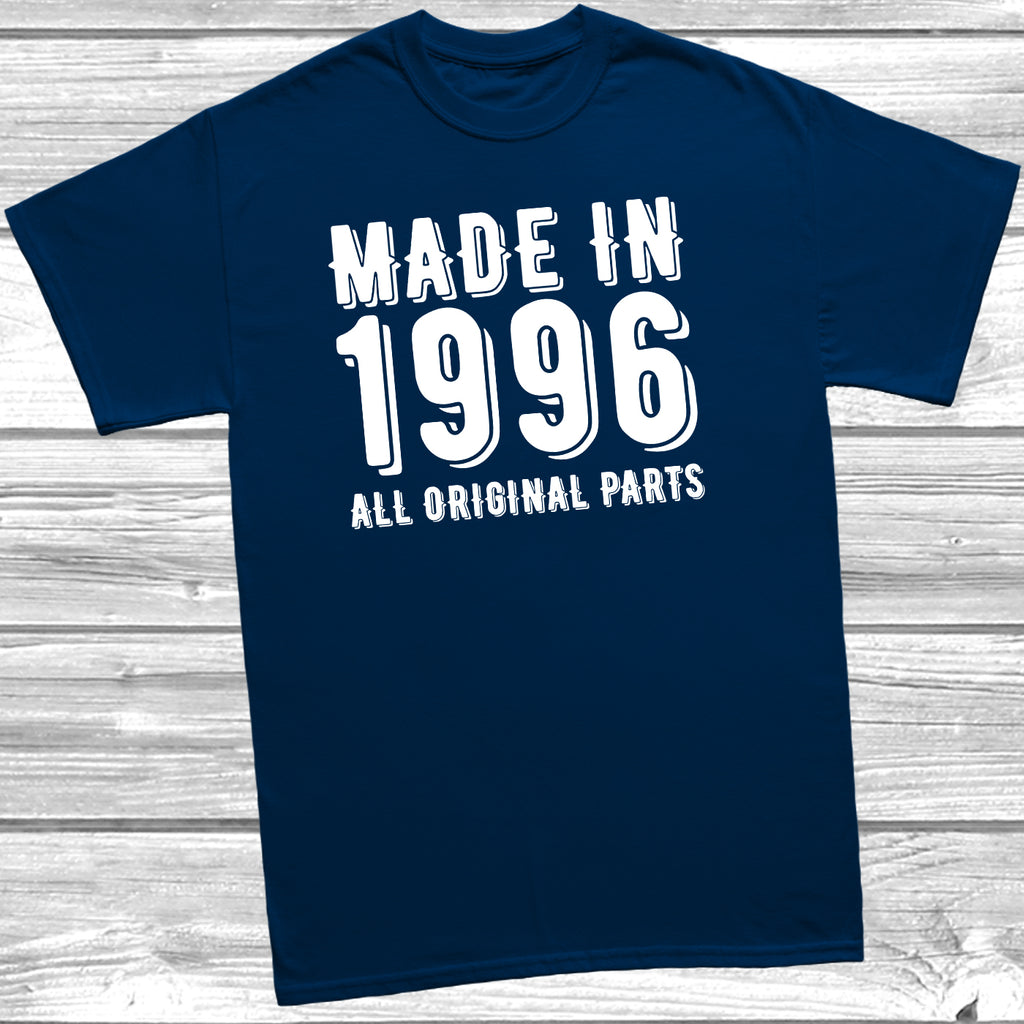 Made in 1996 all original parts t-shirt funny 30th birthday gift