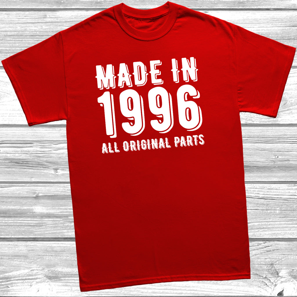 Turning 30 birthday t-shirt made in 1996 funny gift idea