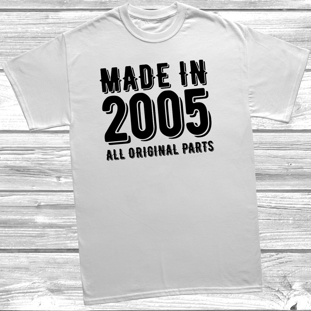 Birthday party shirt made in 2005 original parts funny tee