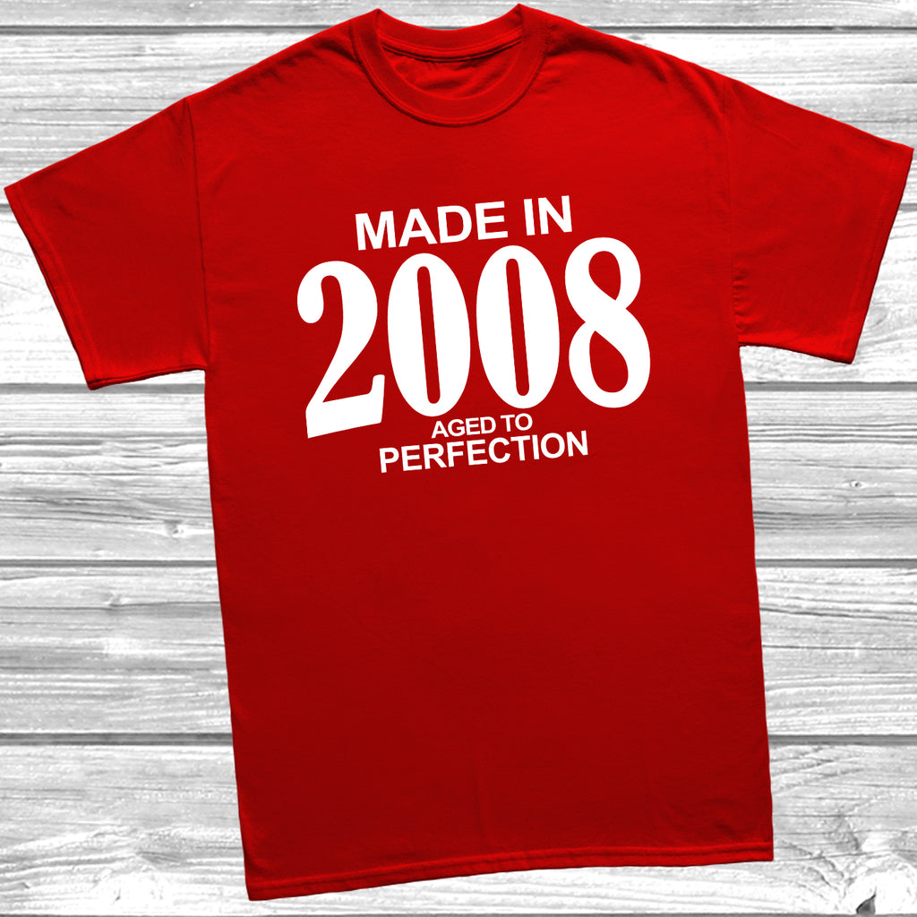 Born in 2008 vintage birthday shirt