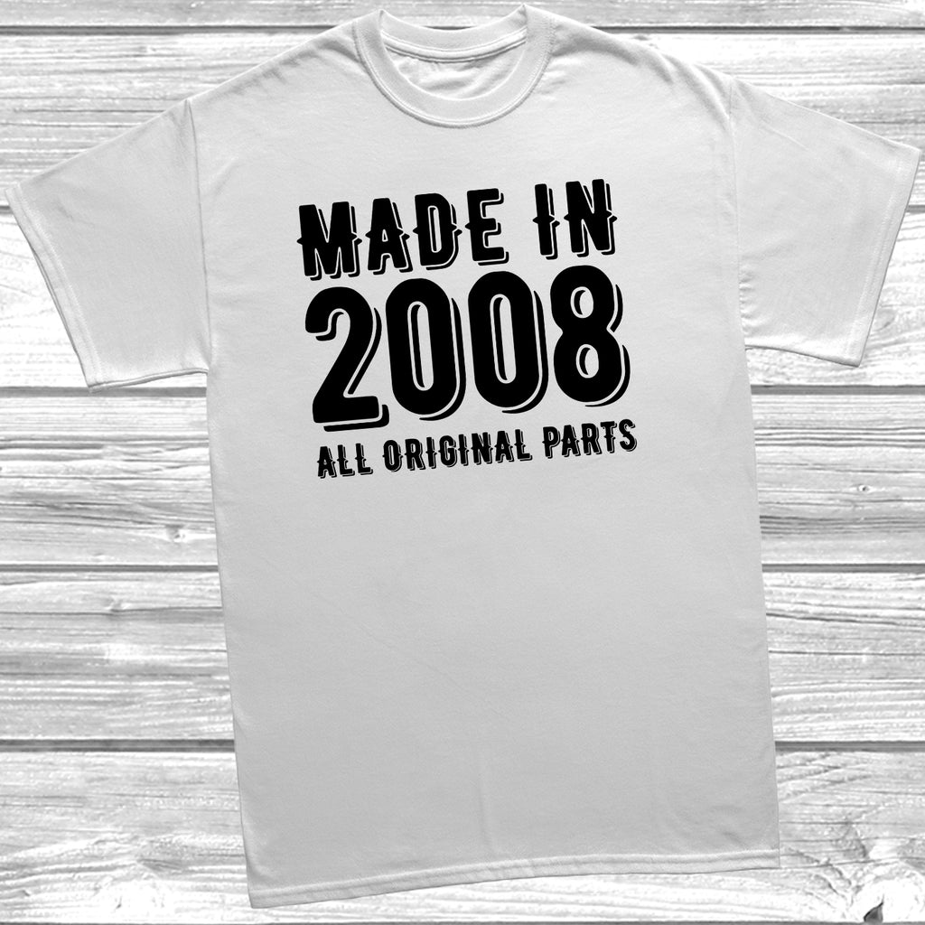Birthday party shirt made in 2008 original parts funny tee