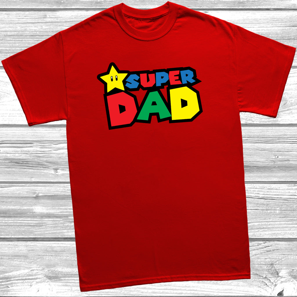 Comfortable unisex Super Dad tshirt perfect for casual everyday outfits