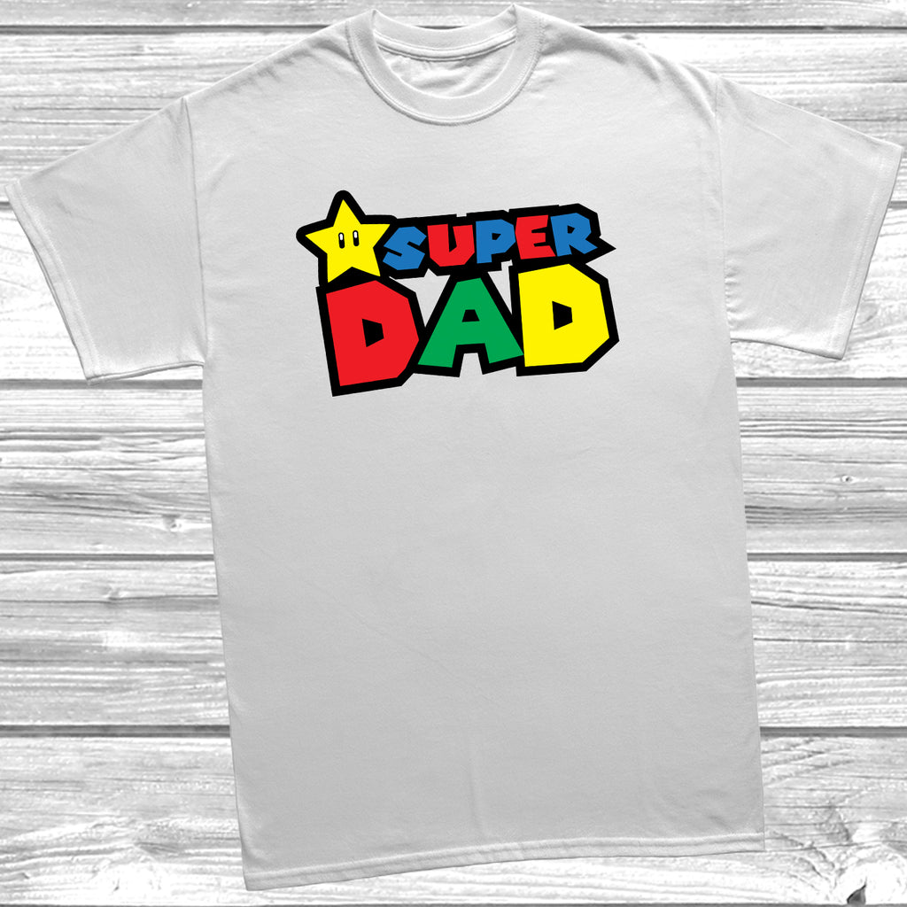 Funny gaming dad gift tee with bold graphic print and relaxed fit