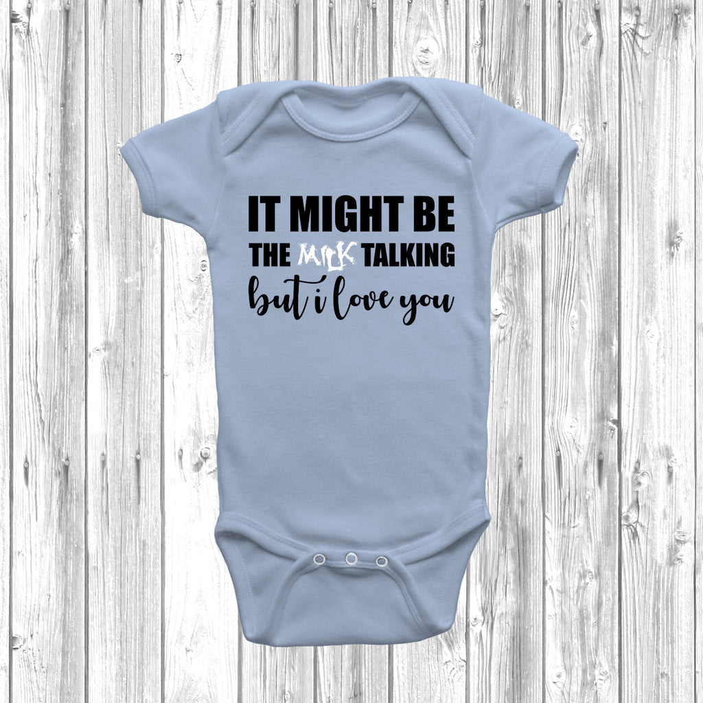 Get trendy with Milk Talking But I Love You Baby Grow - Baby Grow available at DizzyKitten. Grab yours for £8.99 today!