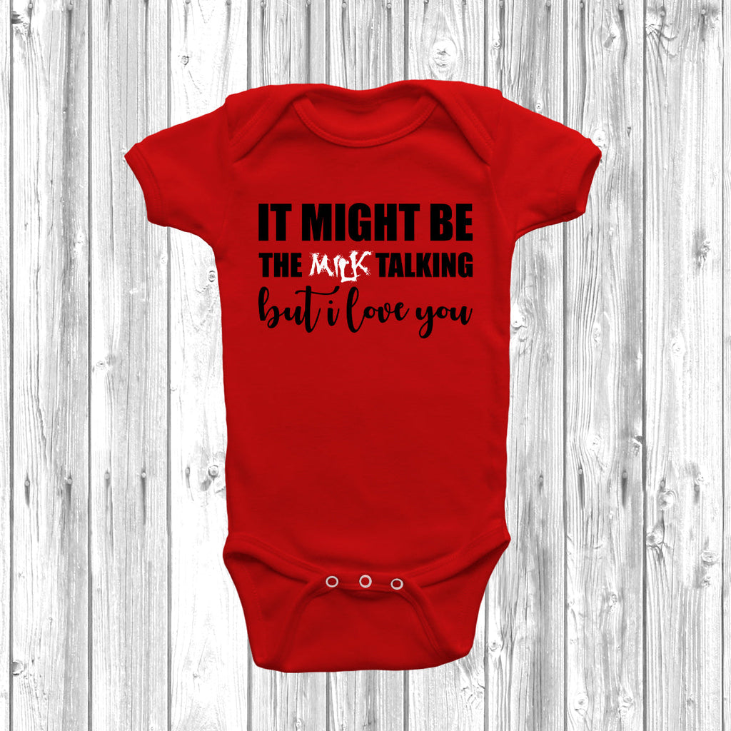 Get trendy with Milk Talking But I Love You Baby Grow - Baby Grow available at DizzyKitten. Grab yours for £9.49 today!
