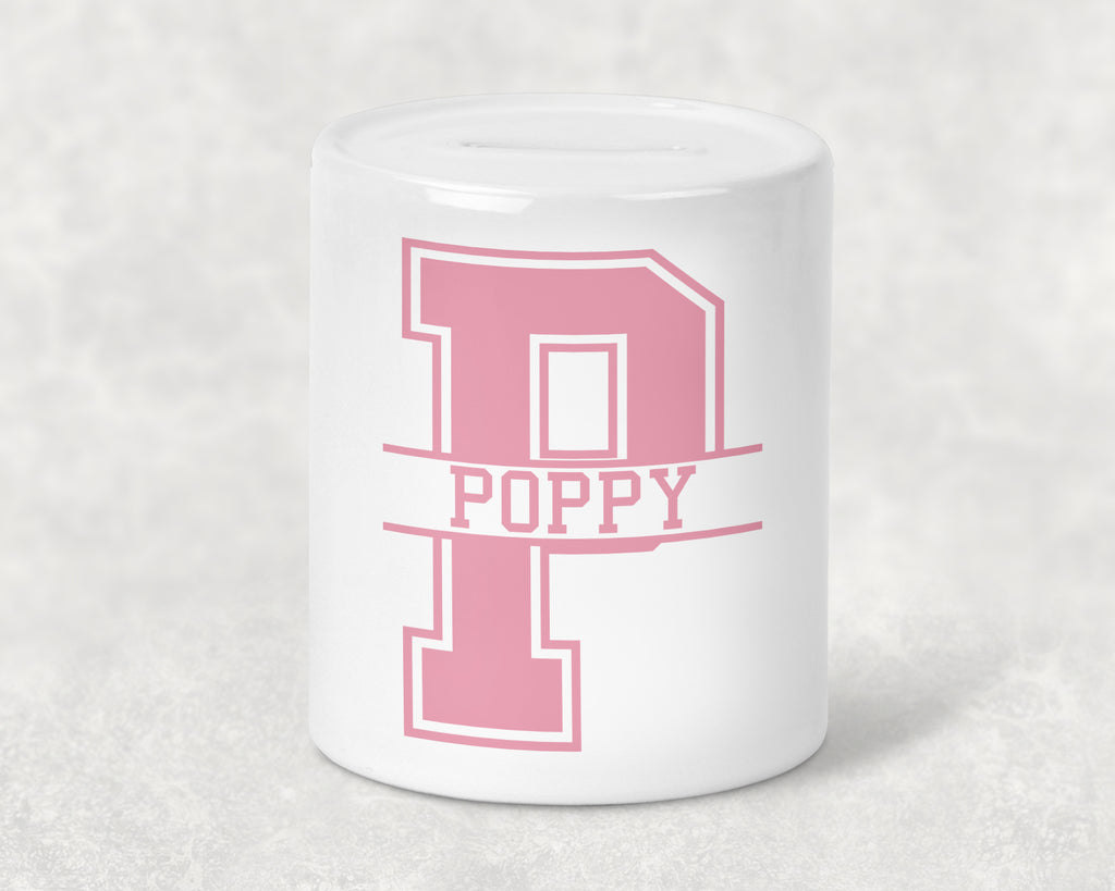 Baby Shower gift personalised ceramic savings bank
