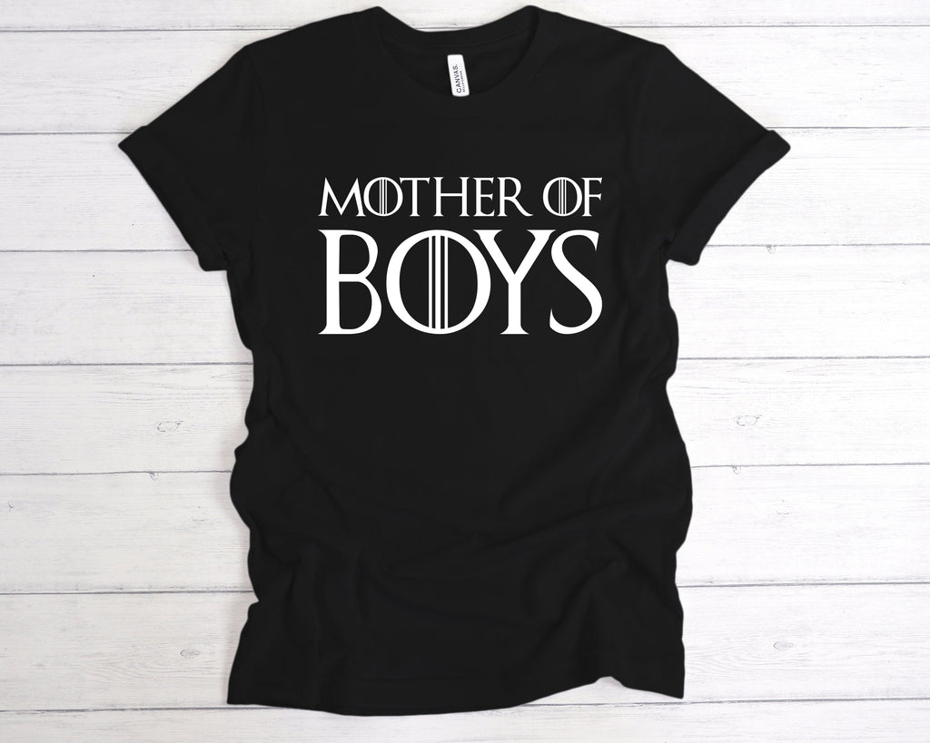 Get trendy with Mother Of Boys T-Shirt - T-Shirt available at DizzyKitten. Grab yours for £12.49 today!