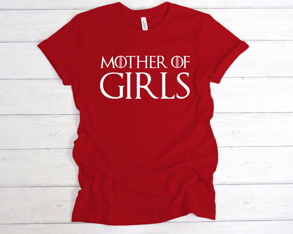 Get trendy with Mother Of Girls T-Shirt - T-Shirt available at DizzyKitten. Grab yours for £12.49 today!