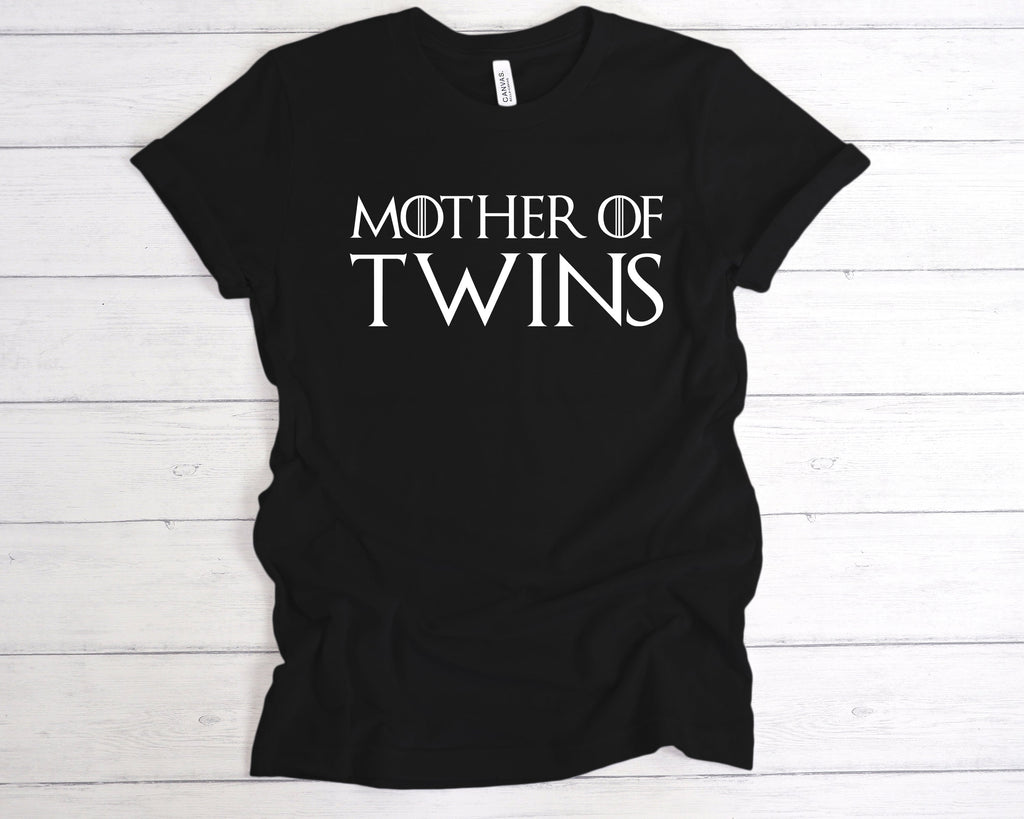 Get trendy with Mother Of Twins T-Shirt - T-Shirt available at DizzyKitten. Grab yours for £12.49 today!