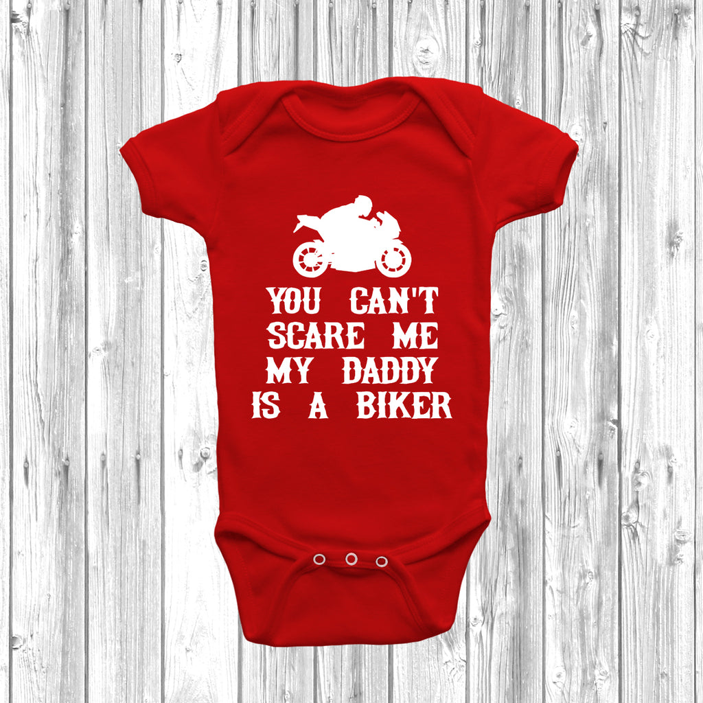 cute baby vest my daddy is a biker slogan