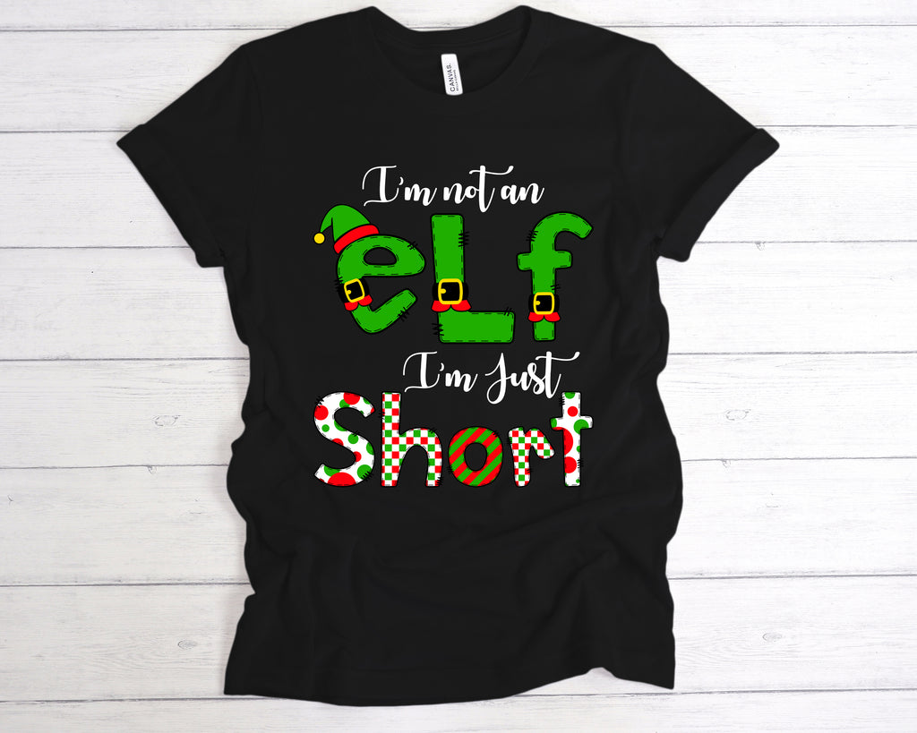 Novelty Xmas Elf Graphic T-Shirt – Cute Christmas Top For Holiday Season