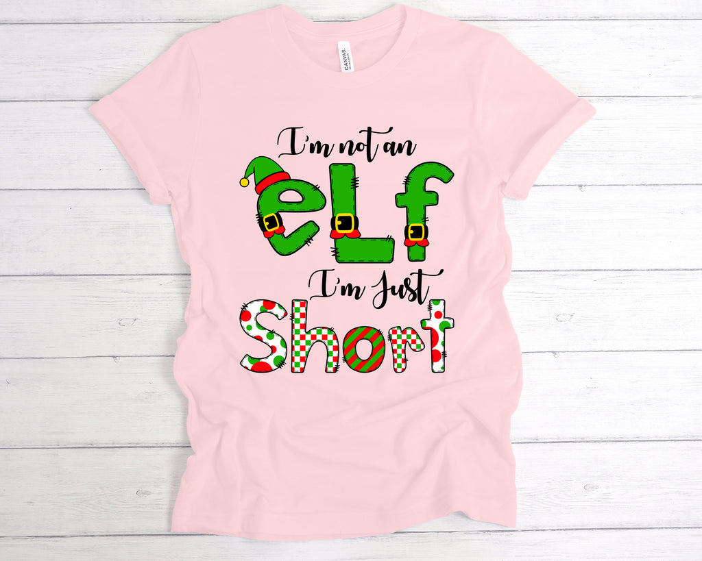 I’m Not An Elf I’m Just Short T-Shirt – Comical Festive Christmas Tee Idea