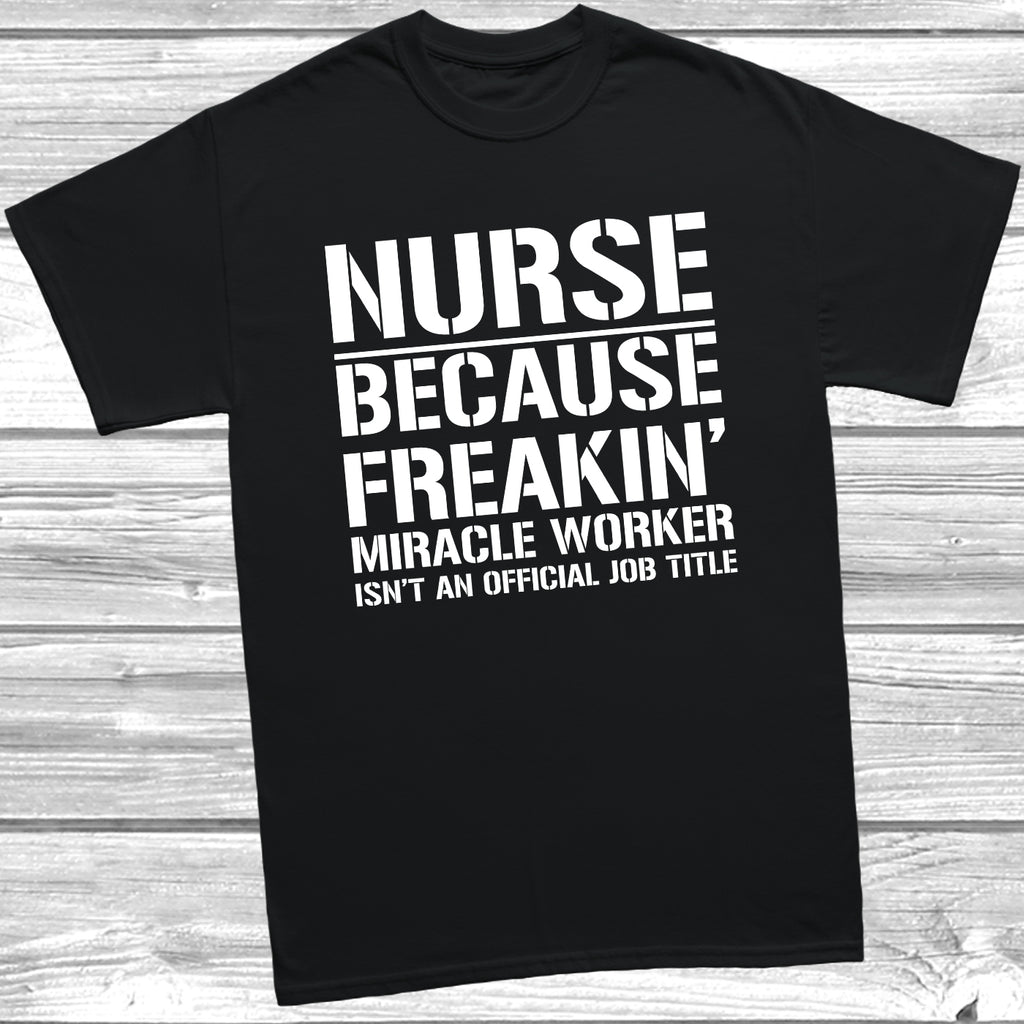 Funny nurse graphic tee designed for healthcare workers and hospital staff