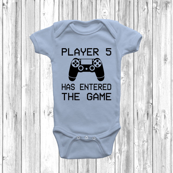 PS Player 5 Has Entered The Game Baby Grow