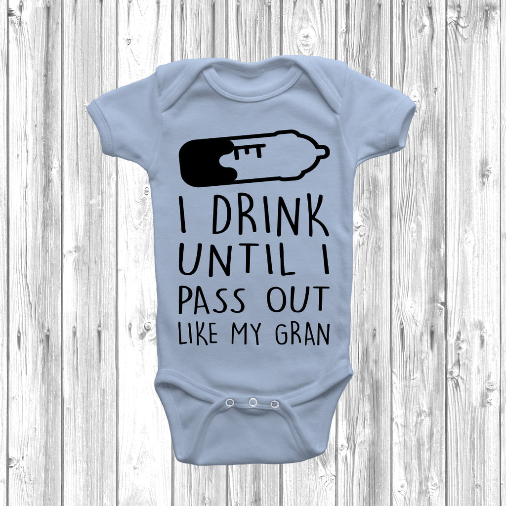 funny gran baby vest novelty baby grow