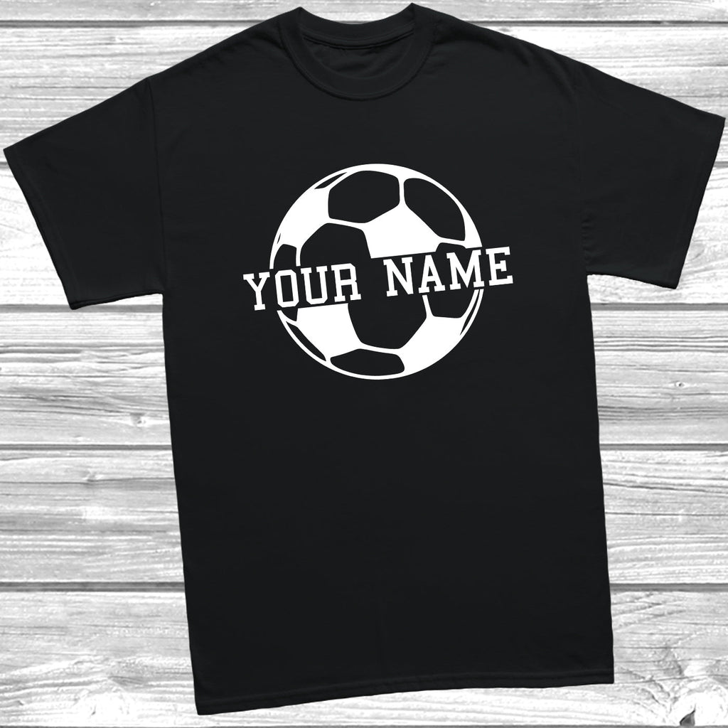 Get trendy with Personalised Kids Football T-Shirt - T-Shirt available at DizzyKitten. Grab yours for £9.45 today!