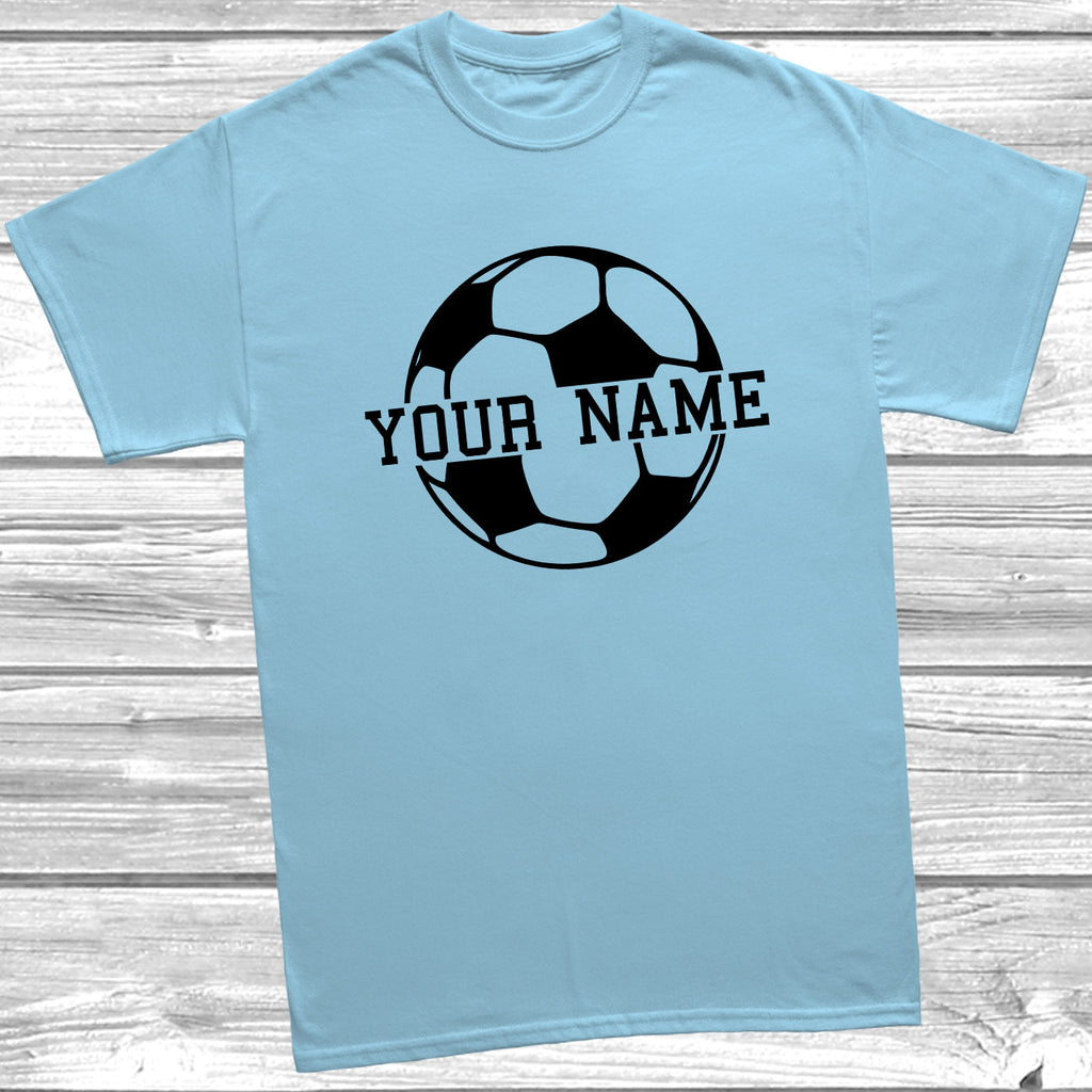 Get trendy with Personalised Kids Football T-Shirt - T-Shirt available at DizzyKitten. Grab yours for £9.45 today!