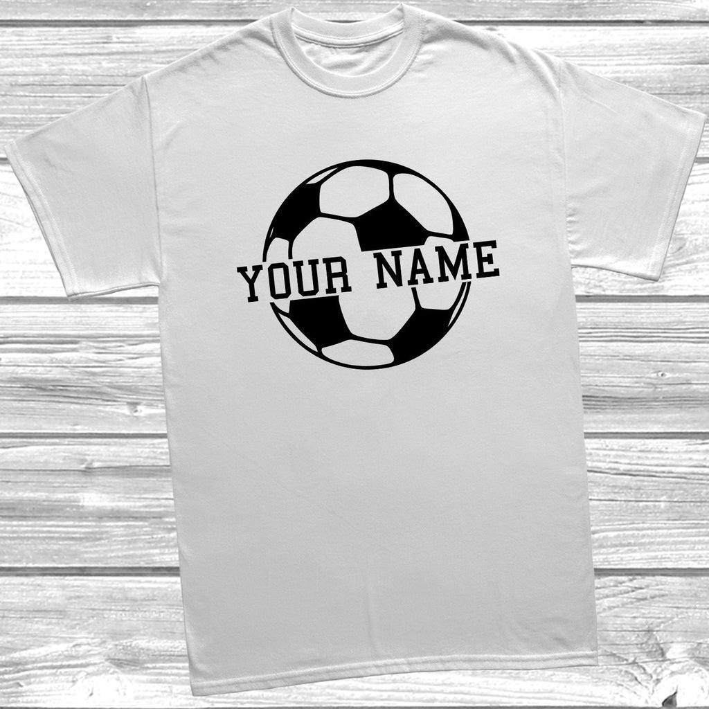 Get trendy with Personalised Kids Football T-Shirt - T-Shirt available at DizzyKitten. Grab yours for £9.45 today!