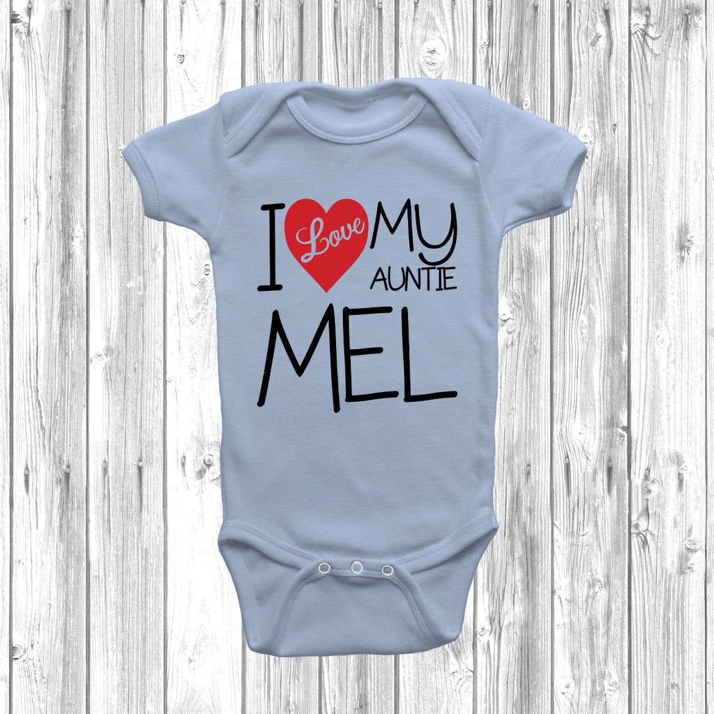 Get trendy with Personalised I Love My Auntie Baby Grow - Baby Grow available at DizzyKitten. Grab yours for £8.45 today!