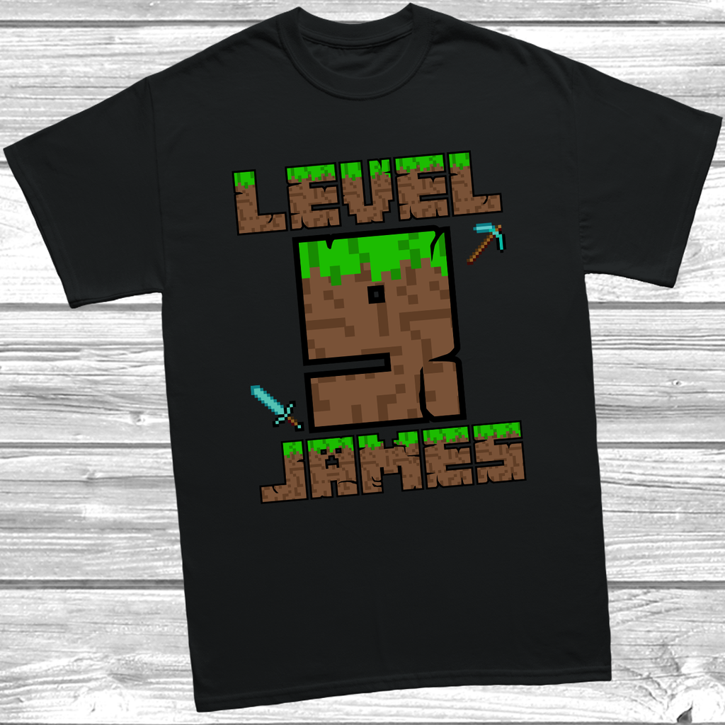 Pixel block birthday party t-shirt