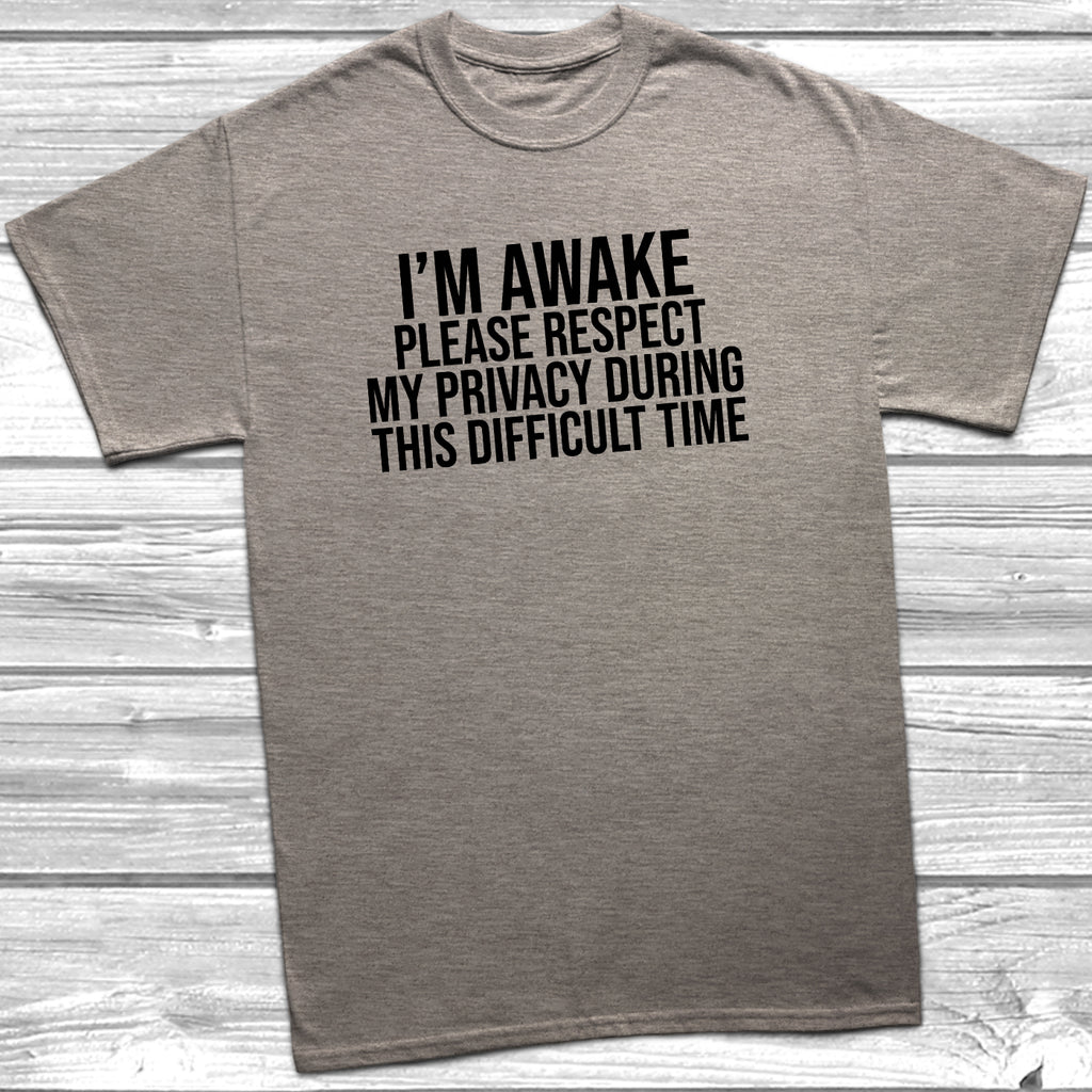 Mens and womens funny privacy slogan t-shirt