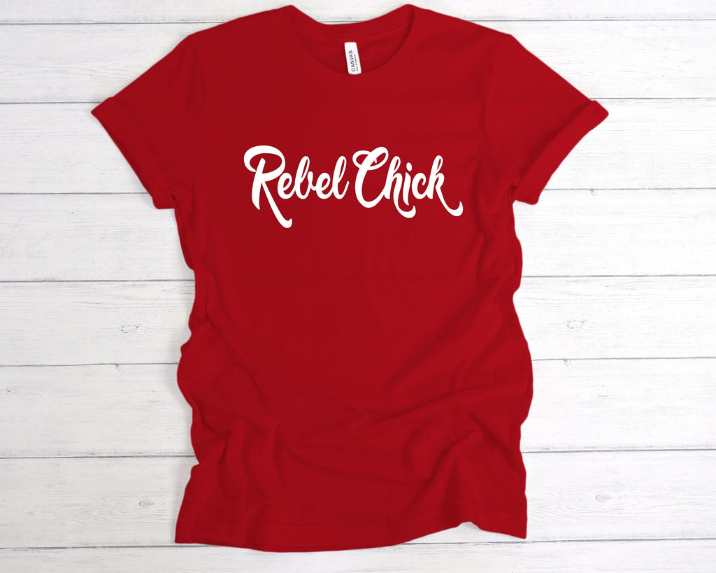 Get trendy with Rebel Chick T-Shirt - T-Shirt available at DizzyKitten. Grab yours for £12.49 today!