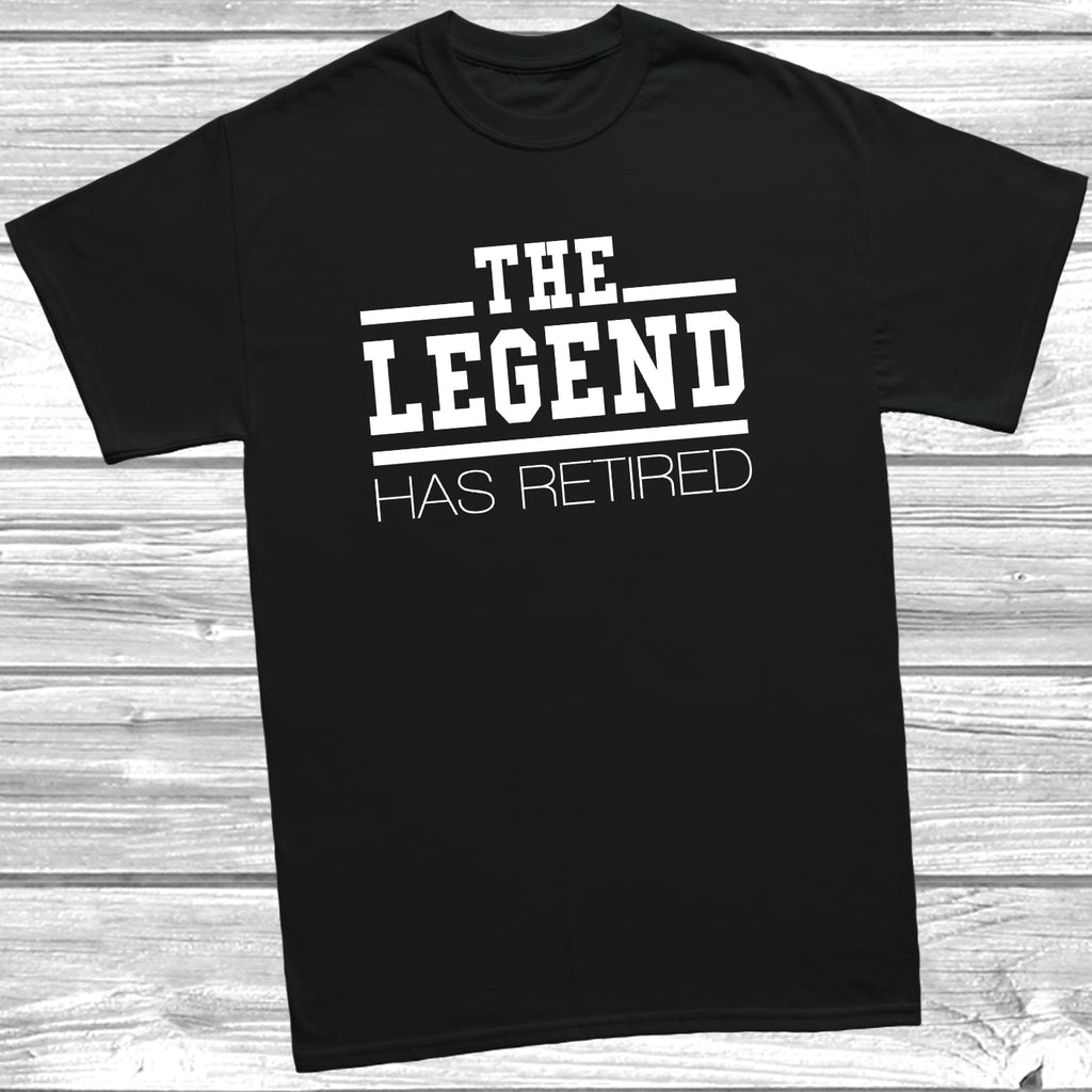 The Legend Has Retired funny retirement t-shirt for Dad