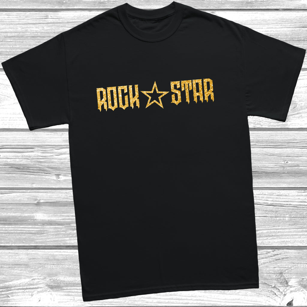 Rock Star kids t shirt with bold music inspired graphic design