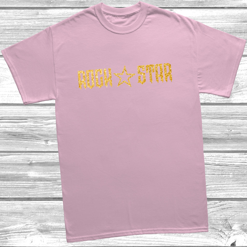 Comfortable kids rockstar tshirt with playful slogan inspired wording