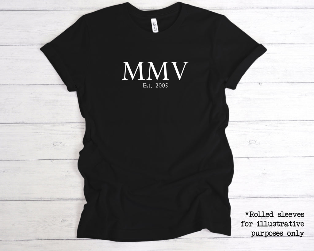 est 2005 roman numerals birthday t shirt 21st birthday gift tee main