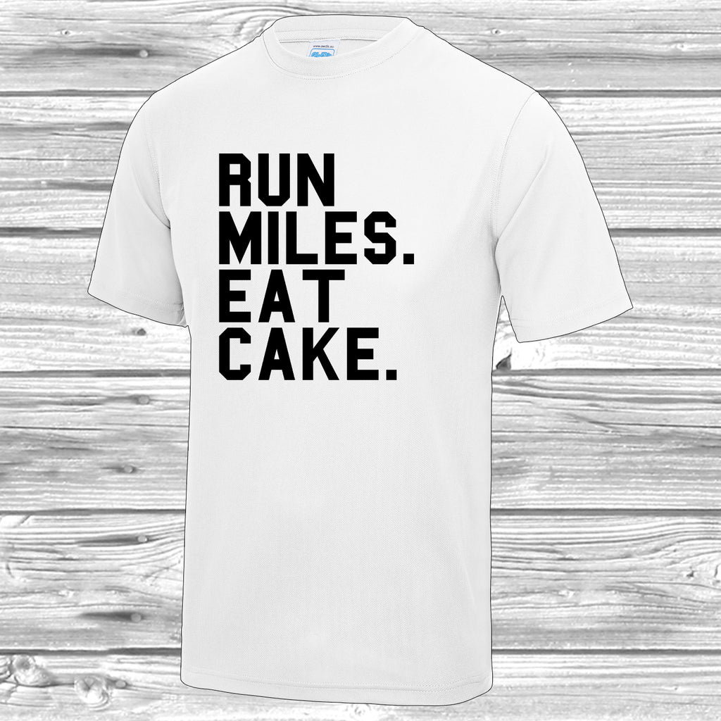 Run Miles Eat Cake T Shirt