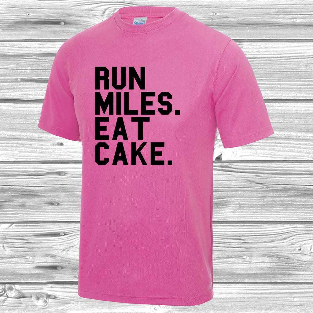 Run Miles Eat Cake T Shirt