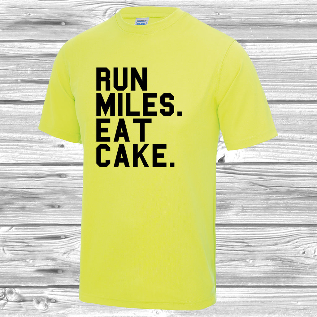 Run Miles Eat Cake T Shirt