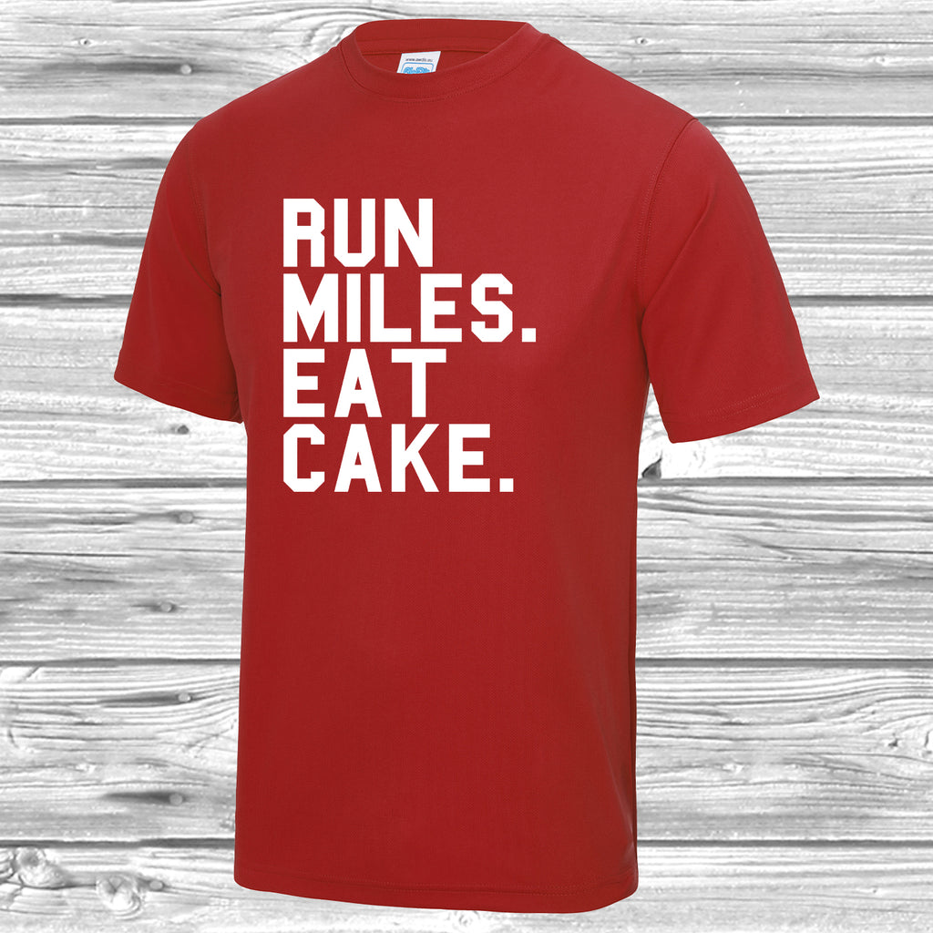 Run Miles Eat Cake T Shirt