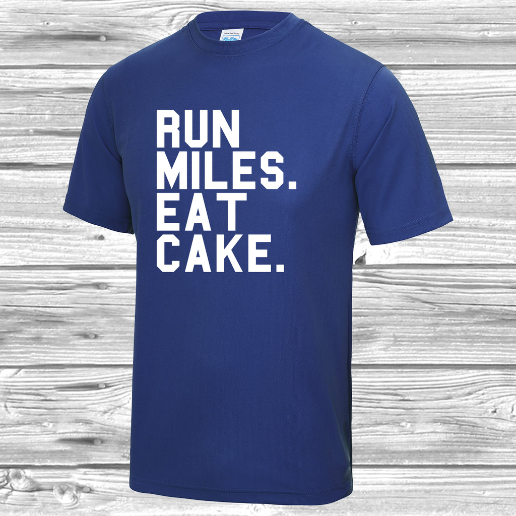 Run Miles Eat Cake T Shirt
