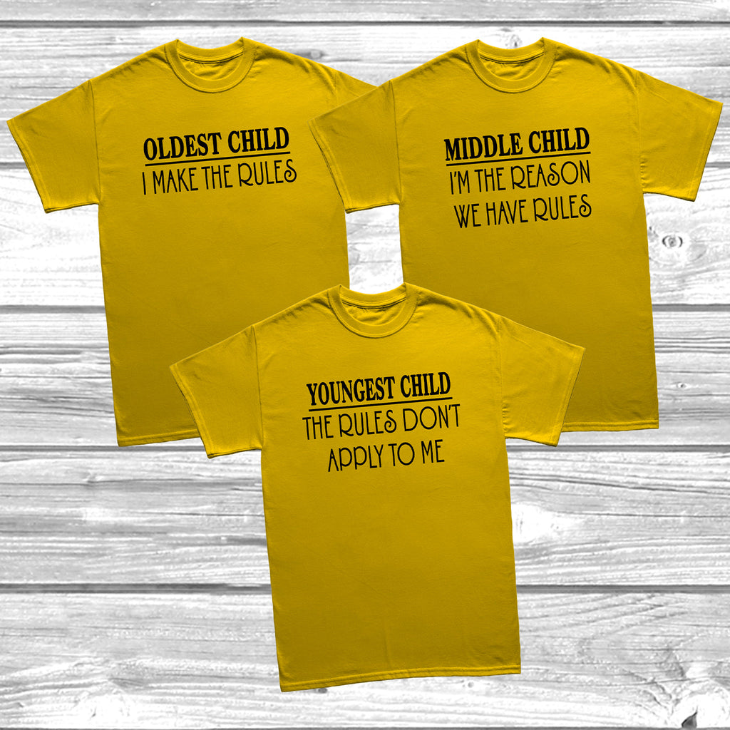 Get trendy with Sibling Rules Kids 7-8 - 12-13 Years Set T-Shirt -  available at DizzyKitten. Grab yours for £8.99 today!