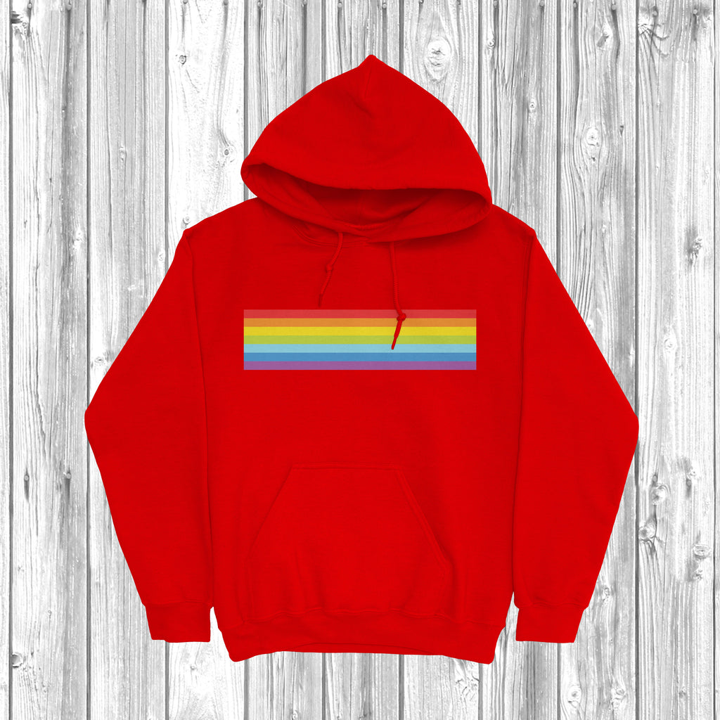 Get trendy with Rainbow Stripe Hoodie - Hoodie available at DizzyKitten. Grab yours for £27.99 today!