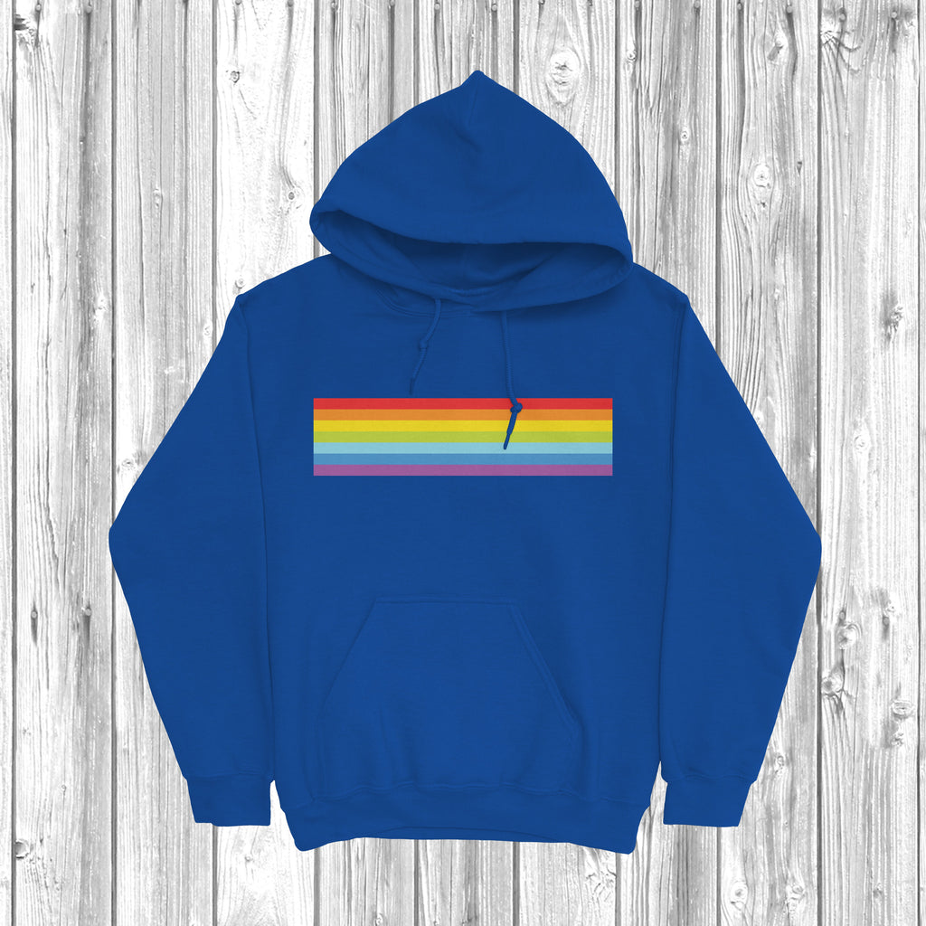 Get trendy with Rainbow Stripe Hoodie - Hoodie available at DizzyKitten. Grab yours for £28.49 today!
