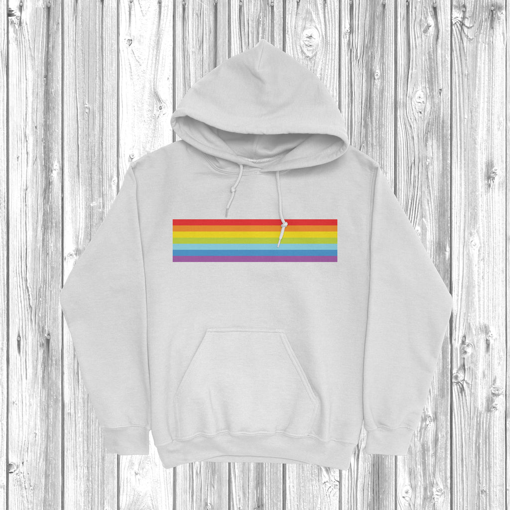 Get trendy with Rainbow Stripe Hoodie - Hoodie available at DizzyKitten. Grab yours for £27.99 today!