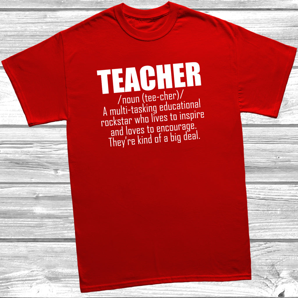 Teaching themed graphic shirt ideal for end of term gift ideas