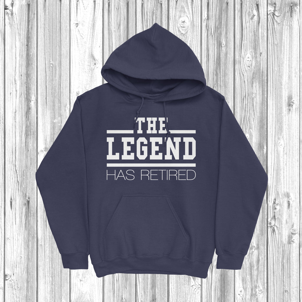 The Legend Has Retired hoodie – Funny retirement hoodie – Perfect retirement gift - Navy