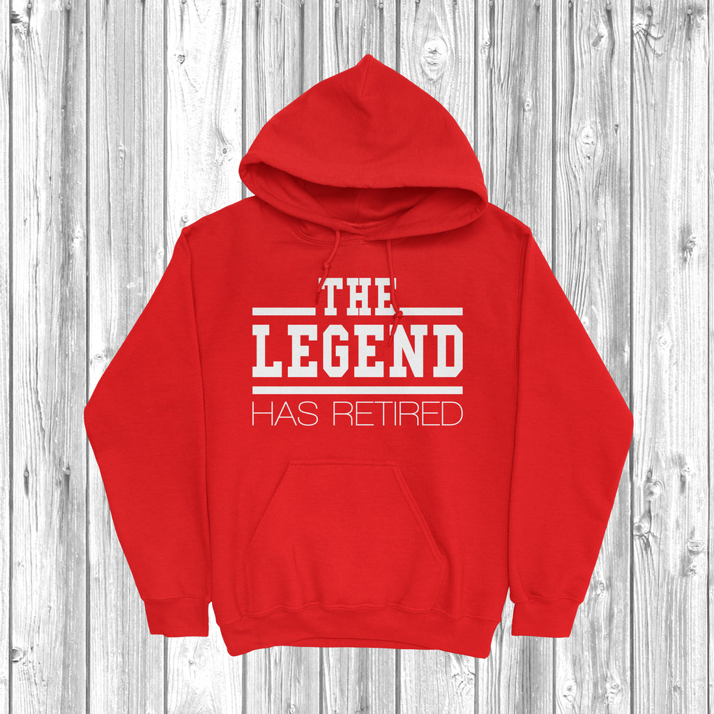 The Legend Has Retired hoodie – Funny retirement hoodie – Perfect retirement gift - Red