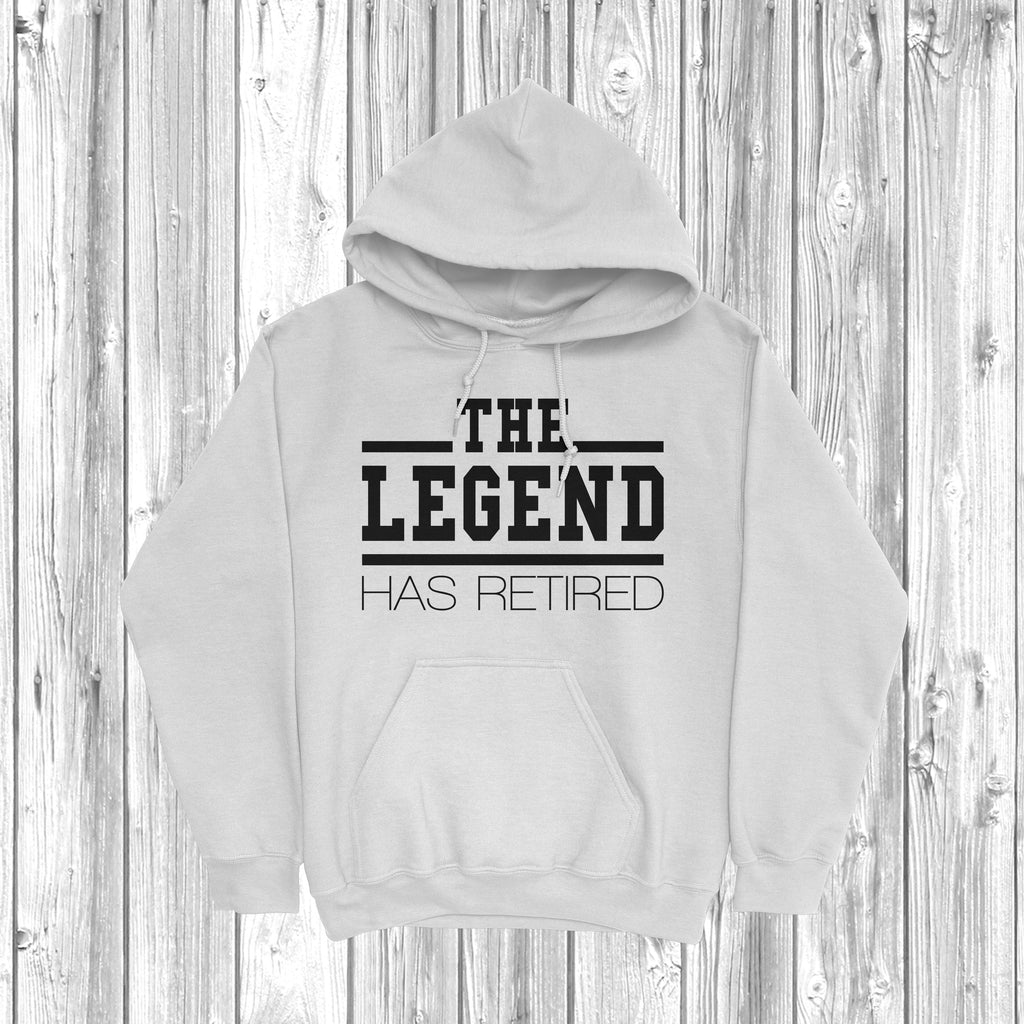 The Legend Has Retired hoodie – Funny retirement hoodie – Perfect retirement gift - White