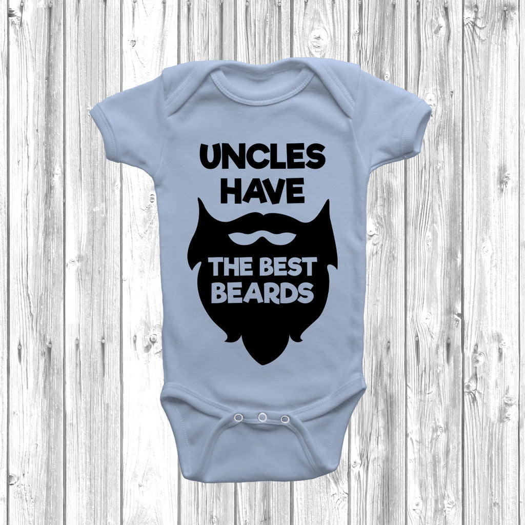 Get trendy with Uncles Have The Best Beards Baby Grow - Baby Grow available at DizzyKitten. Grab yours for £8.45 today!