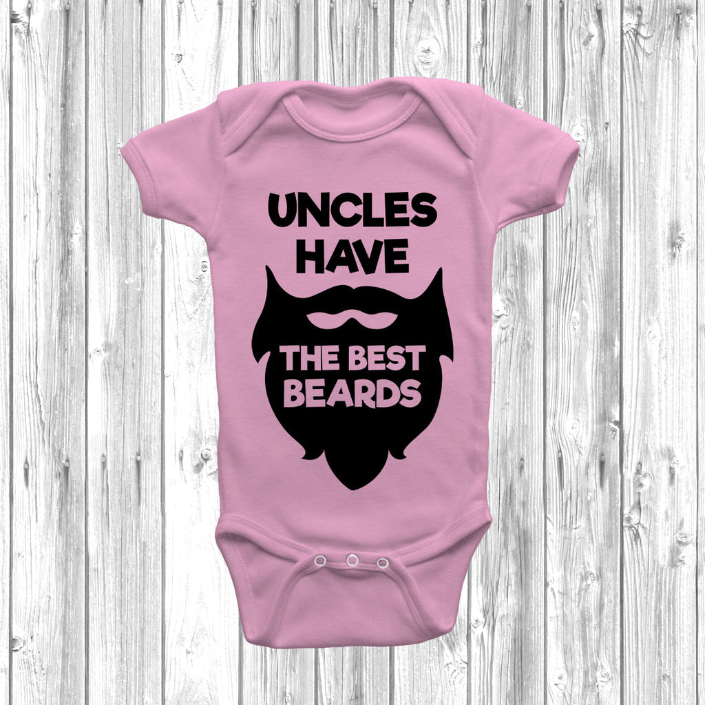 Get trendy with Uncles Have The Best Beards Baby Grow - Baby Grow available at DizzyKitten. Grab yours for £7.95 today!